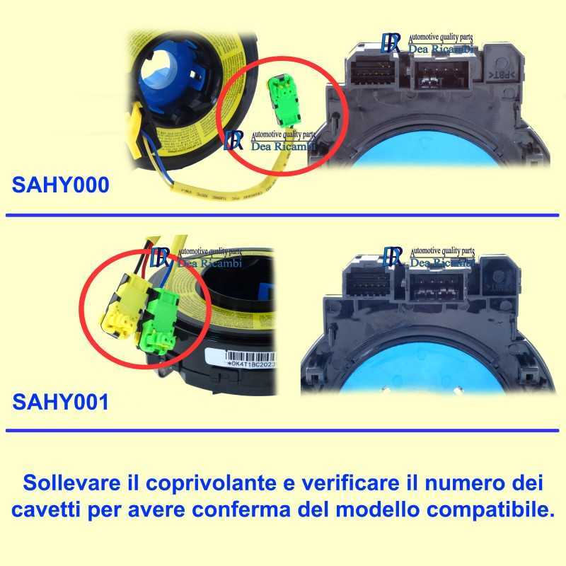 Molle Spirali Airbag Molla Spirale Anello Contatto Airbag per HYUNDAI Santa Fe II CM 06-12 C. SAHY000 