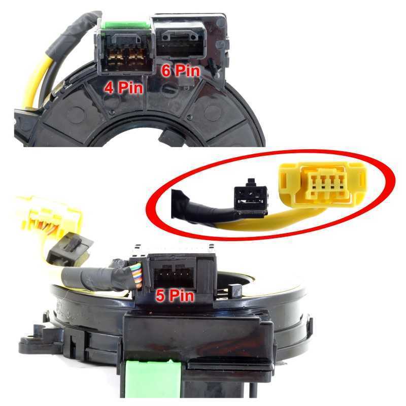 Molle Spirali Airbag Molla Spirale Anello Contatto Airbag per MITSUBISHI Galant 03-12 Cod. SAMS007 