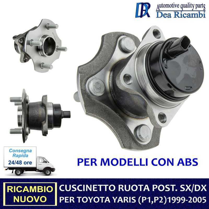 Cuscinetti e Mozzi Mozzo Cuscinetto Ruota Posteriore TOYOTA YARIS CON ABS dal 1999-2005 PMTY063 