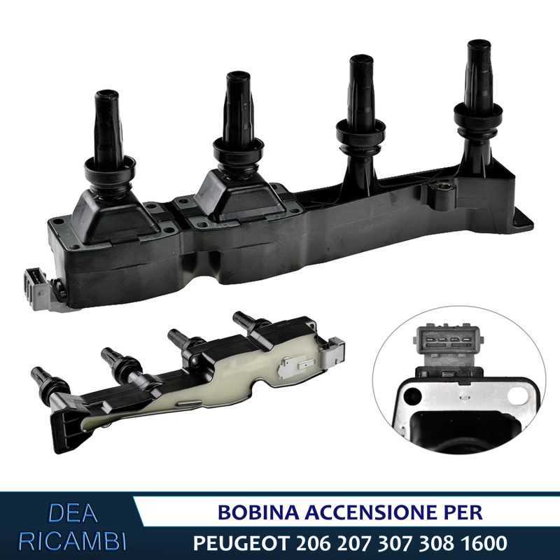 Bobine Accensione Bobina Accensione per PEUGEOT PARTENR TEPEE RANCH 1.6 VTi KW 66/80 2008- BAPE005 