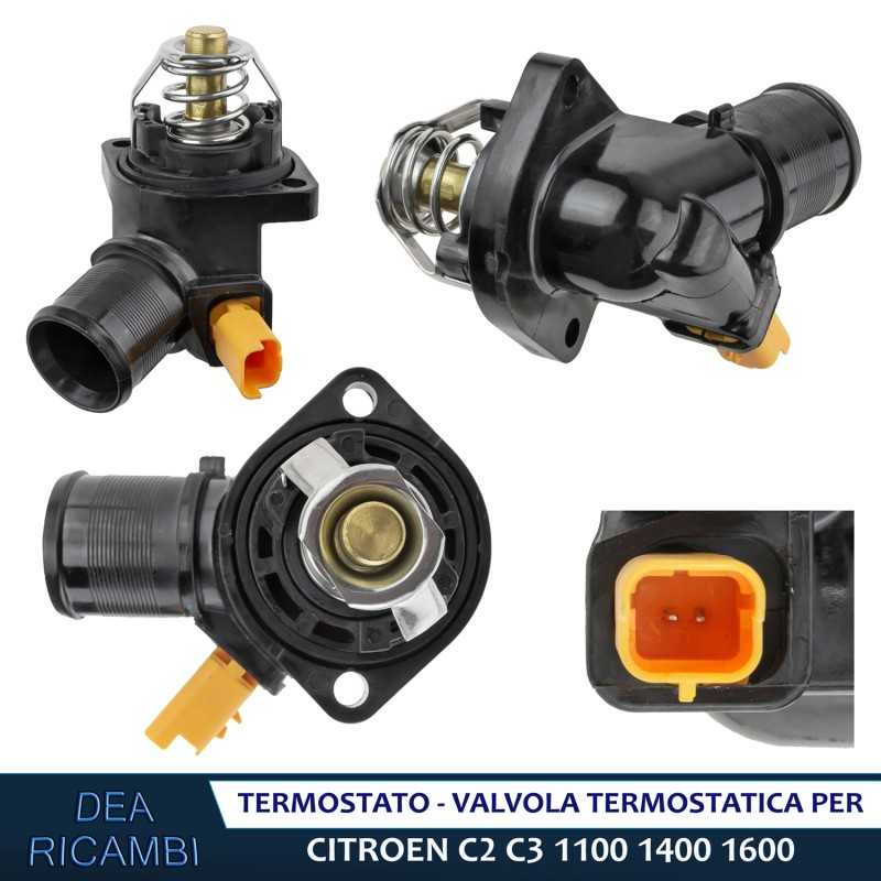 Termostati Termostato Valvola Termostatica per CITROEN C2 C3 PLURIEL 1.1 1.4 1.6 TECT011 