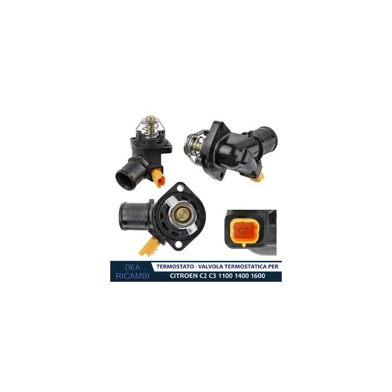 Termostati Termostato Valvola Termostatica per CITROEN C2 C3 PLURIEL 1.1 1.4 1.6 TECT011 
