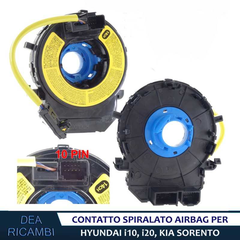 Molle Spirali Airbag Molla Spirale Anello Contatto Airbag per HYUNDAI i10 (PA) 2007-2017 Cod. SAKA002 
