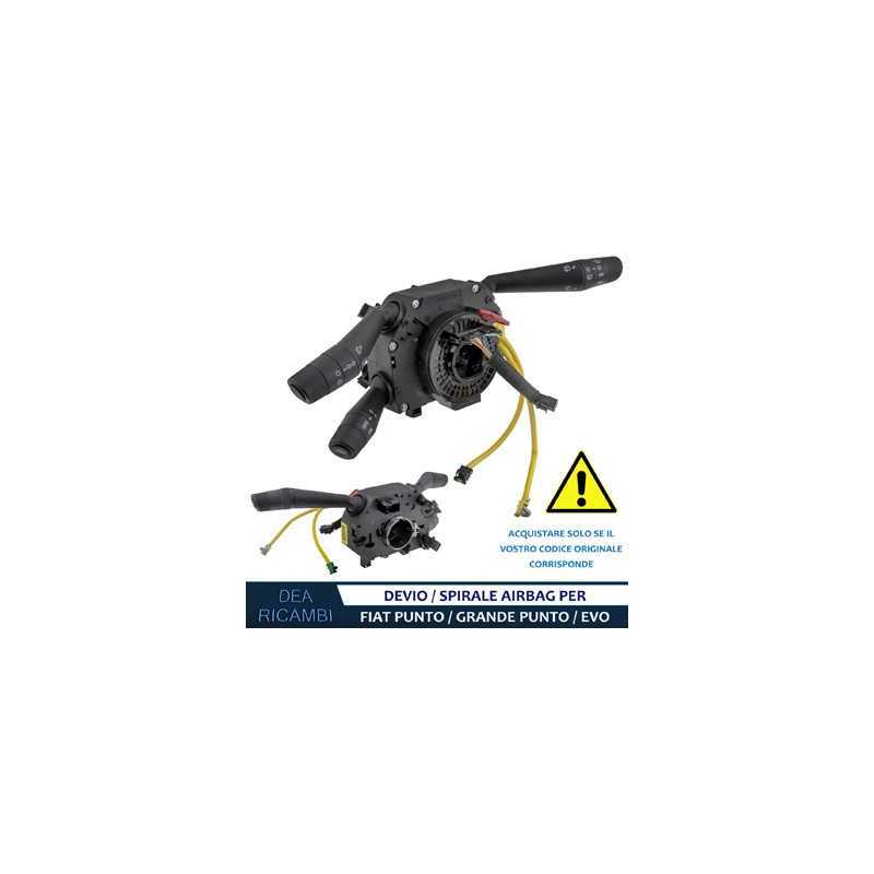 Molle Spirali Airbag Devio Luci 3 Leve con Cruise Control per ABARTH PUNTO, GRANDE, EVO 199 DLFT001 