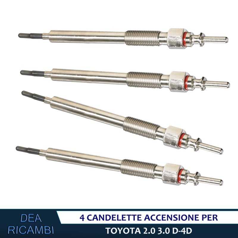 4 Candelette TOYOTA HILUX VI, VII (N1, N2, N3) 2.5 3.0 D-4D CF93