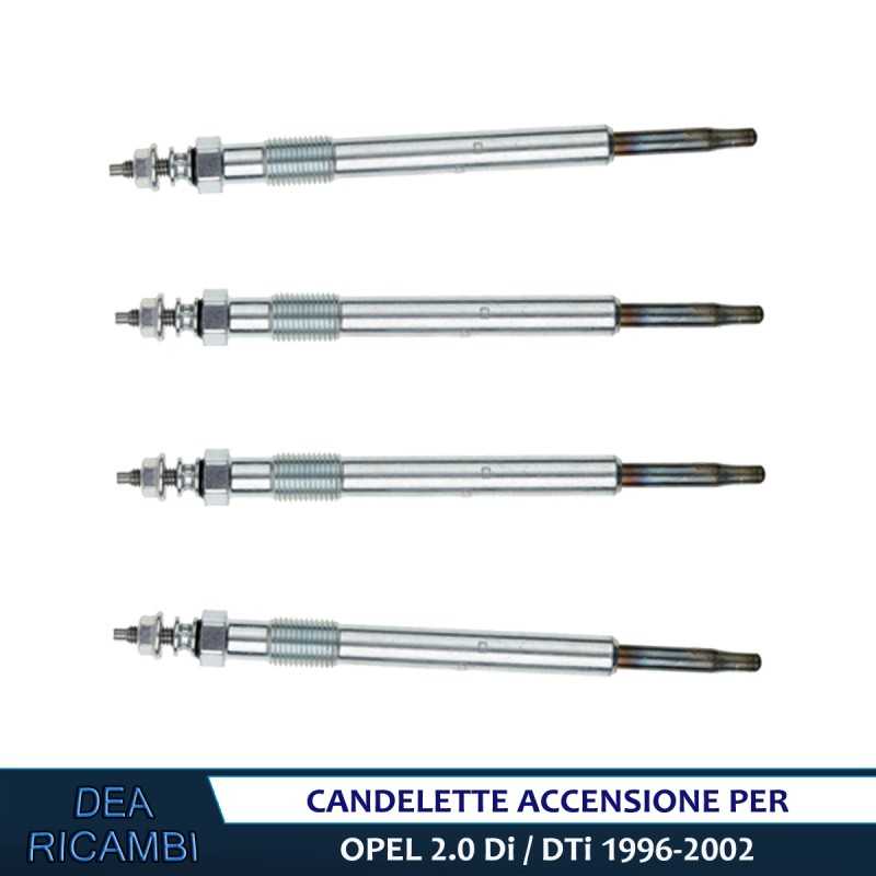 4x Candelette Accensione OPEL VECTRA B (J96) 2.0 DI 16V CD126