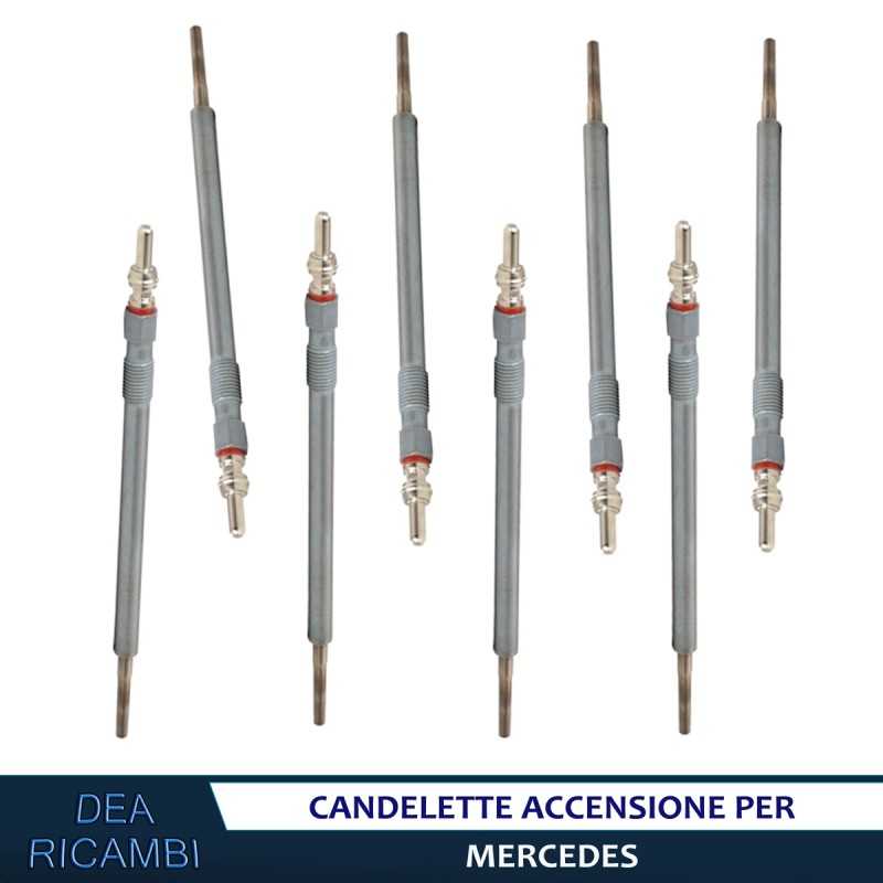 8x Candelette Accensione MERCEDES CLASSE M, E, GL, S CDI CD2148