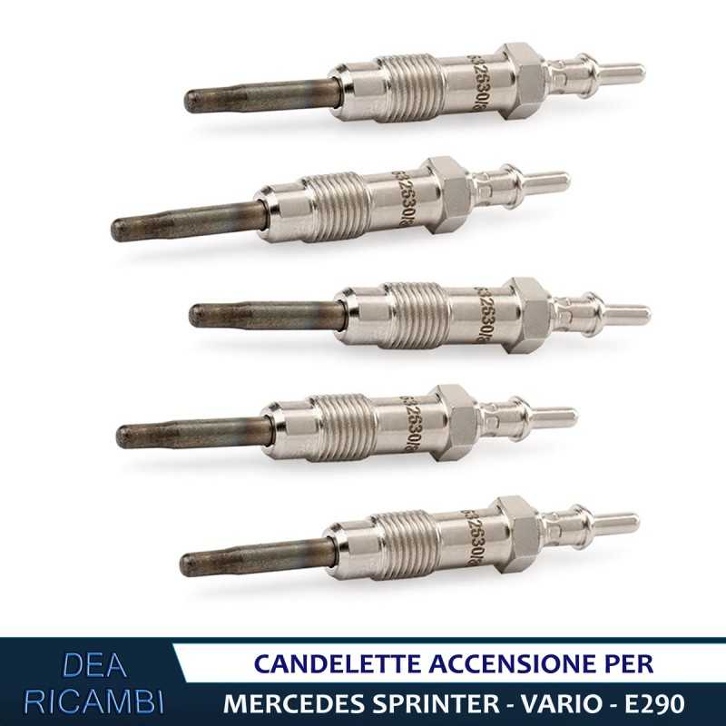 5 Candelette Accensione per DAEWOO REXTON (Gab) 2.9 TD CD86