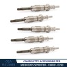 5 Candelette Accensione per MERCEDES CLASSE E G 290 TD Turbo CD86