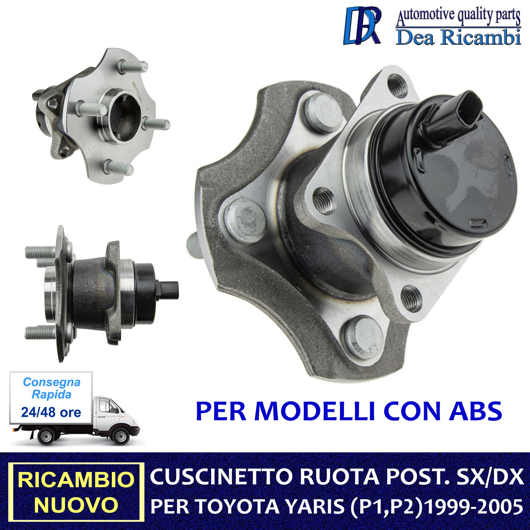 ATEC Germany 2x Cuscinetti Ruota Posteriori Con Sensore ABS Per Chevrolet Captiva E Opel Antara A