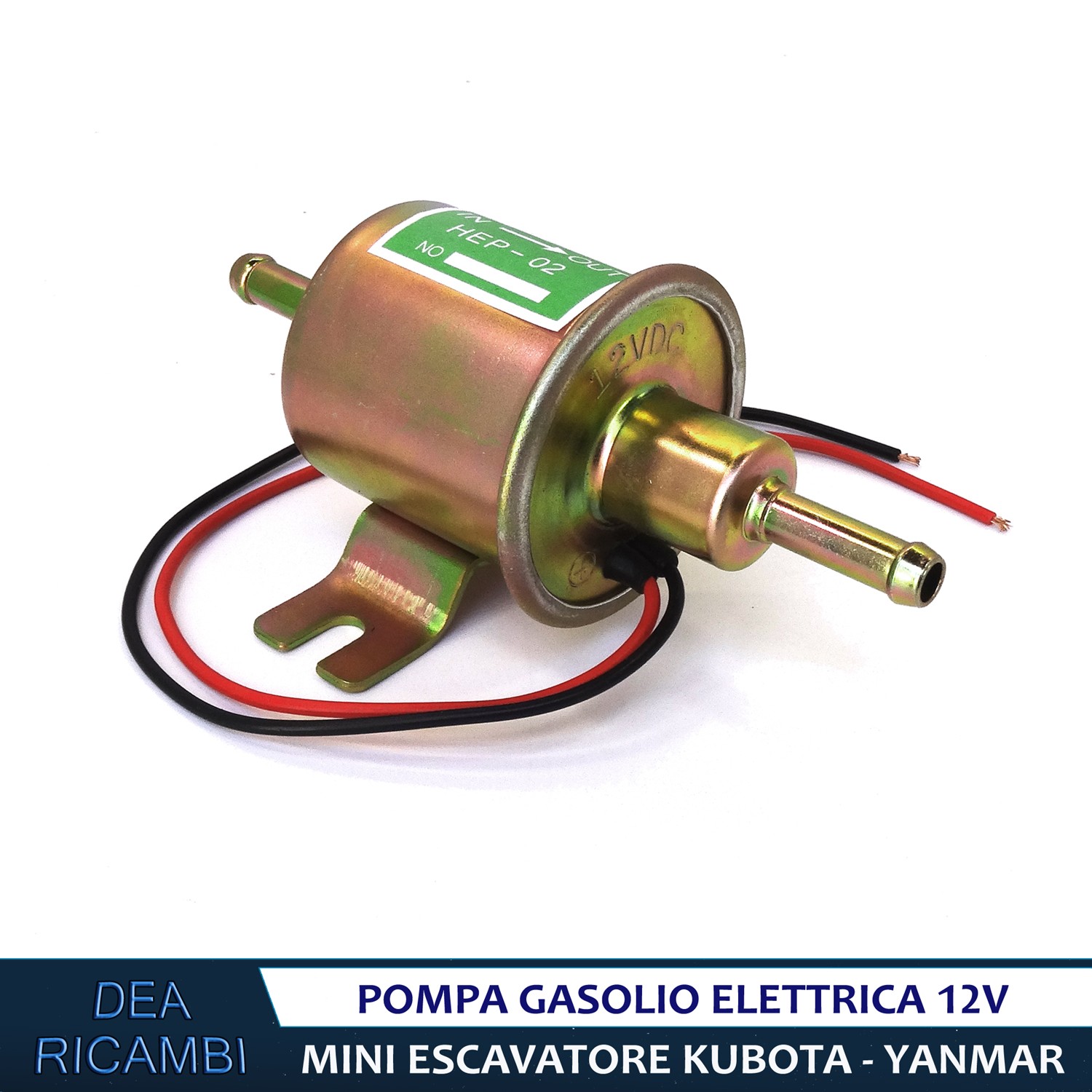 Pompa Elettrica Carburante Gasolio Escavatore - Bobcat Kubota – Yanmar cod.  4005